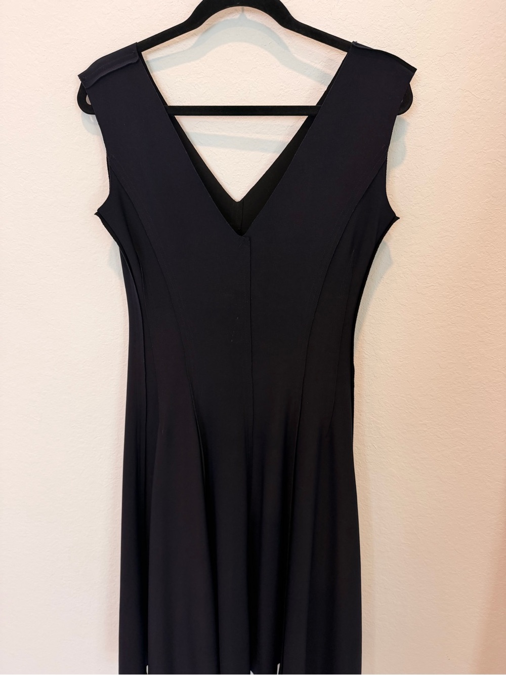 Norma Kamali Black Midi A-Line Dress convertible black/blue - Picture 7 of 11